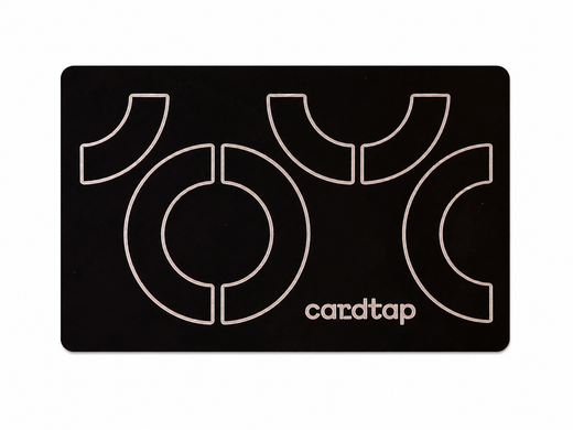 Cardtap NFC Metal Card Black - standalone