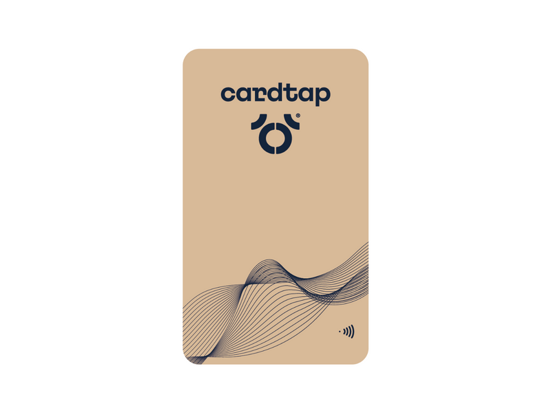 Cardtap Wave Sand NFC Business Card - Front