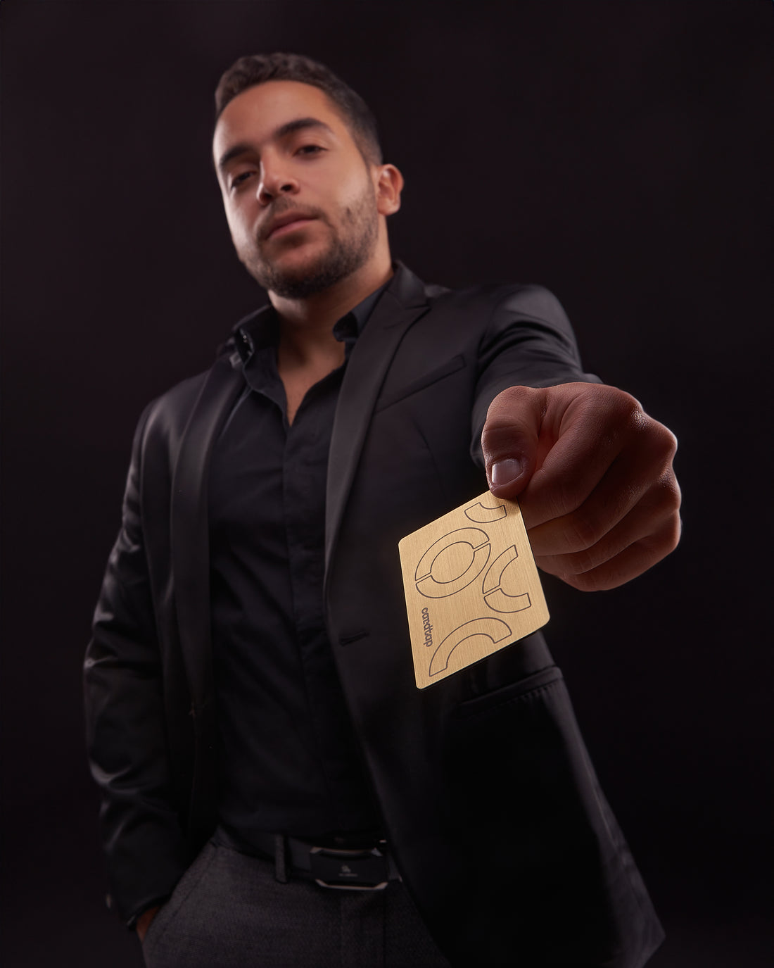 بطاقة عمل CardTap NFC — ذهبي — معدن