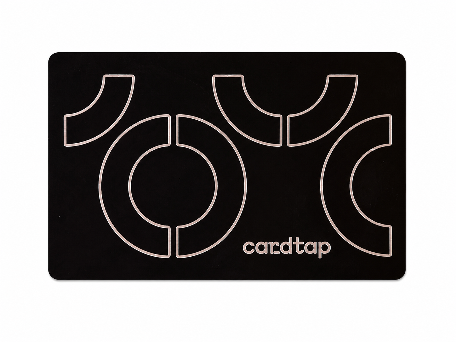 Cardtap NFC Metal Card Black - standalone