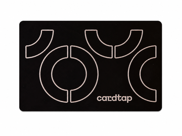 Cardtap NFC Metal Card Black - standalone