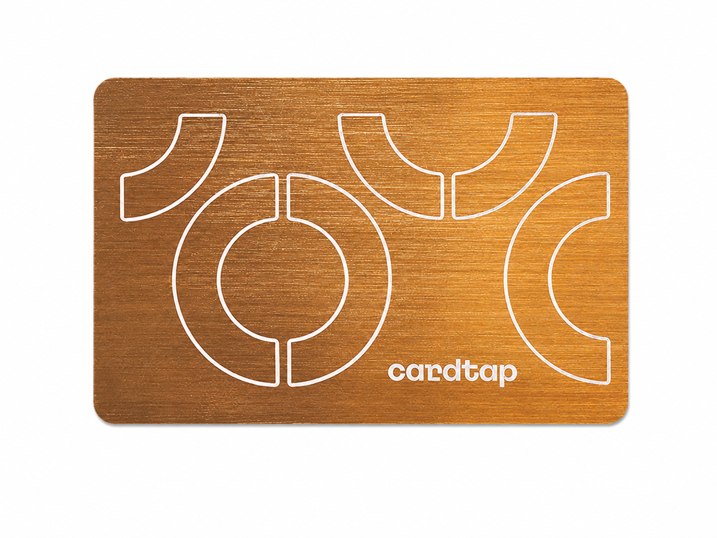 Cardtap NFC Metal Card Gold - standalone