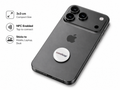 Cardtap NFC Tag White tag & Gradient Logo - on smartphone