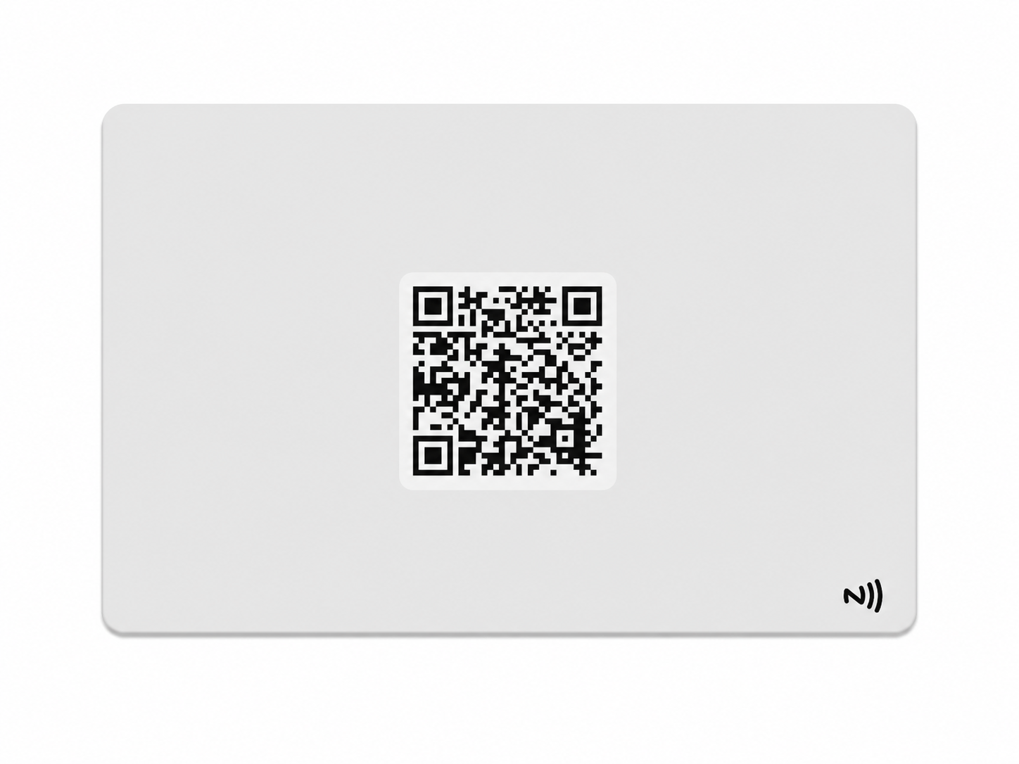 Cardtap White Plastic NFC Business Card - Back