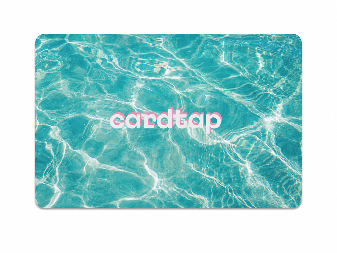 Cardtap Summer Edition Plastic NFC Business Card for instant digital networking and contact sharing