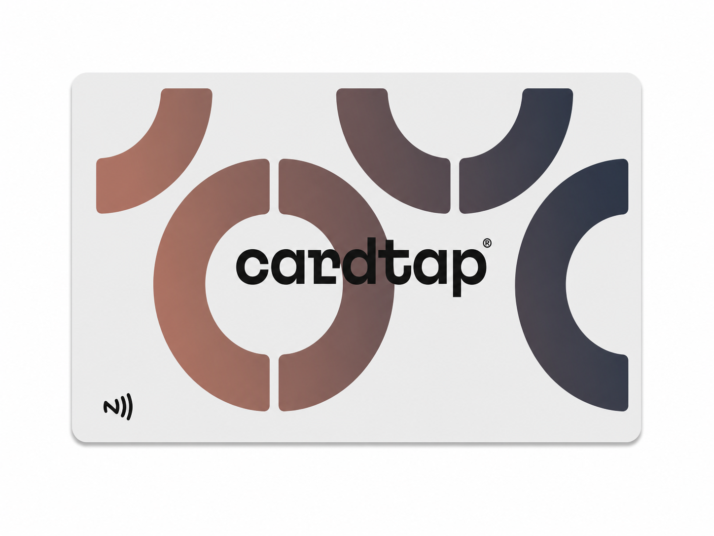 Cardtap White Plastic NFC Business Card - Front