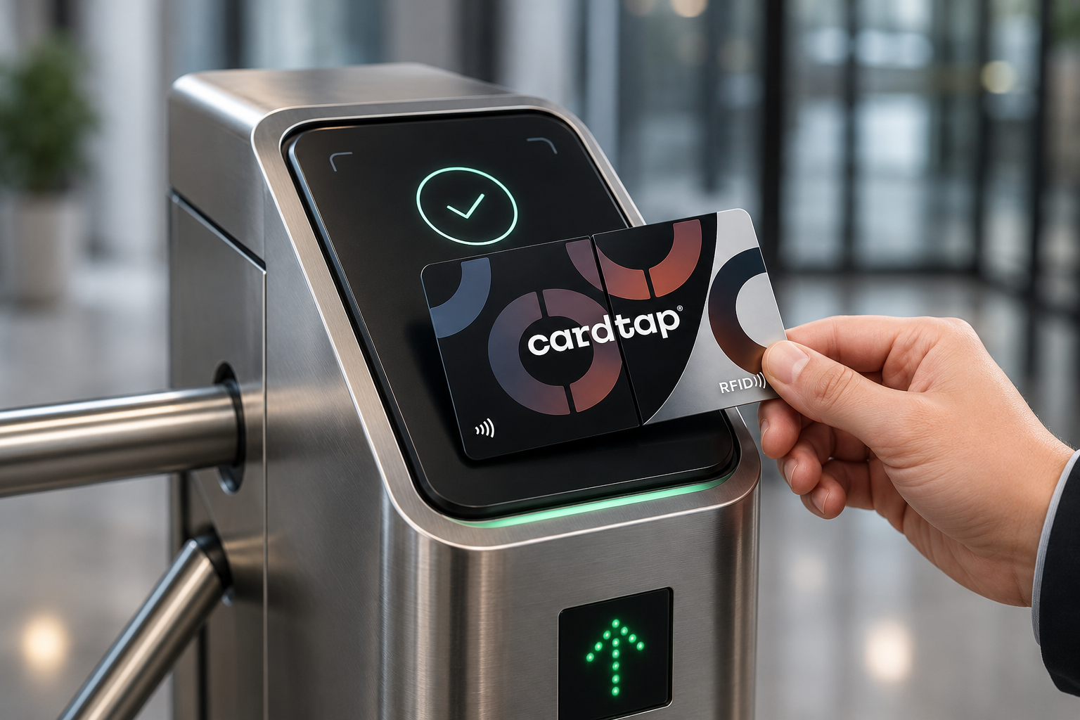 Cardtap Pro Card NFC and RFID dual chip card — digital business card and access card in one