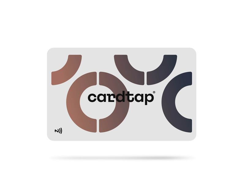 Cardtap NFC Business Card - White - Plastic