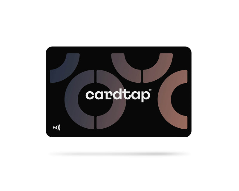 Cardtap NFC Business Card - Black - Plastic