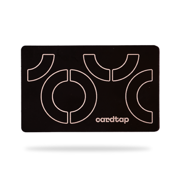 بطاقة عمل CardTap NFC — أسود — معدن