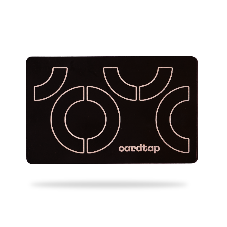Cardtap NFC Business Card - Black - Metal