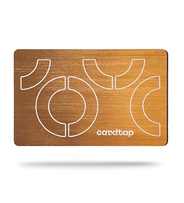 بطاقة عمل CardTap NFC — ذهبي — معدن