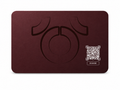 Cardtap Prestige Burgundy NFC Business Card - Back