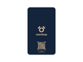 Cardtap Wave Navy Beige NFC Business Card - Back
