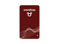 Cardtap Wave Oxblood NFC Business Card - Front