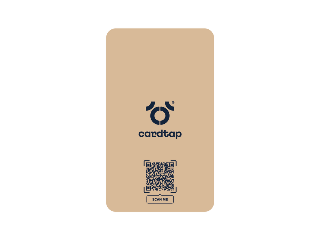 Cardtap Wave Sand NFC Business Card - Front