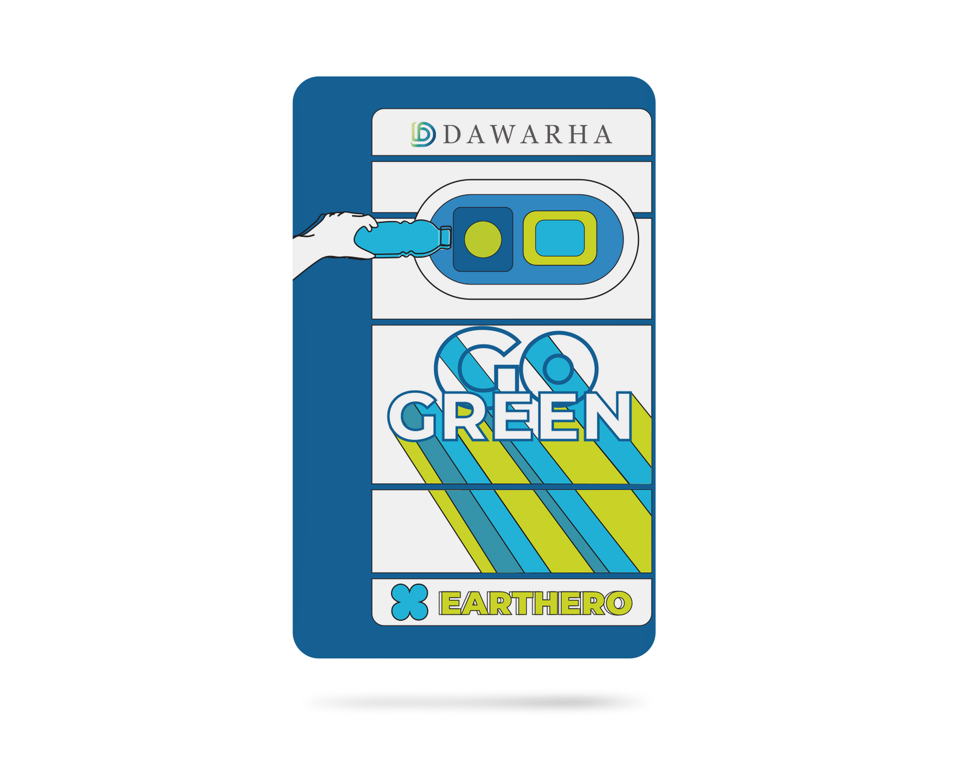 Cardtap Customized NFC Business Card carrying Dawarha Logo and specfic design