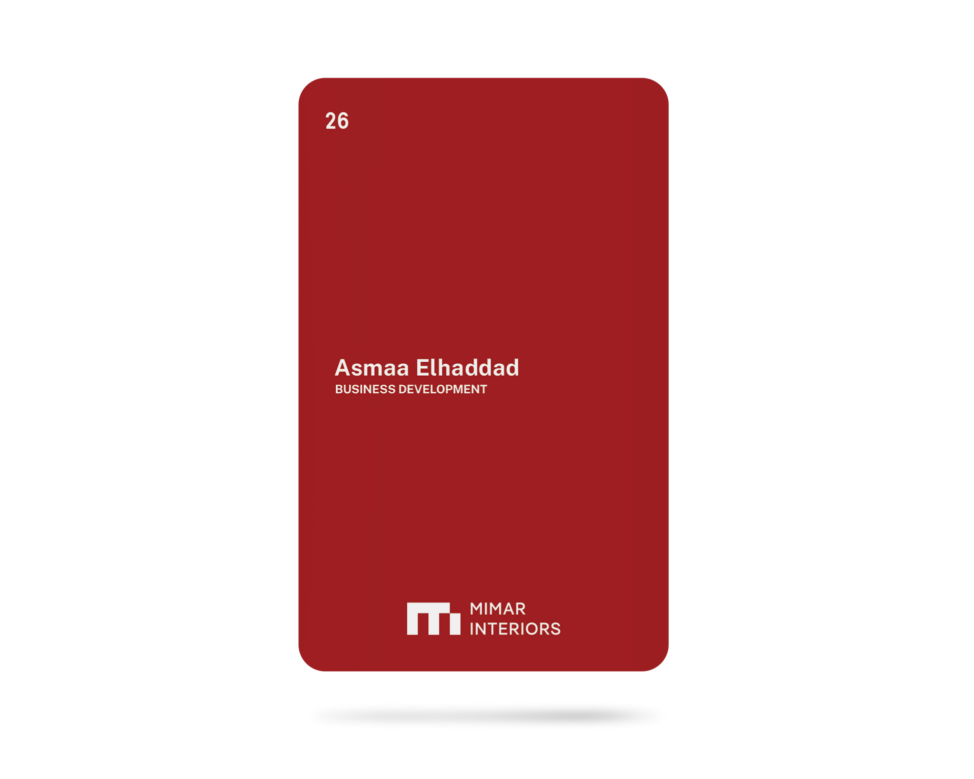 Cardtap NFC customized plastic business card — no minimum order, free shipping Egypt