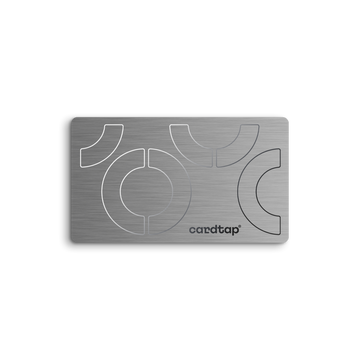 بطاقة عمل CardTap NFC — فضي — معدن